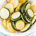 sliced zucchini