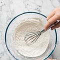 cake flour in a bowl