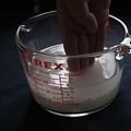 water in measuring cup