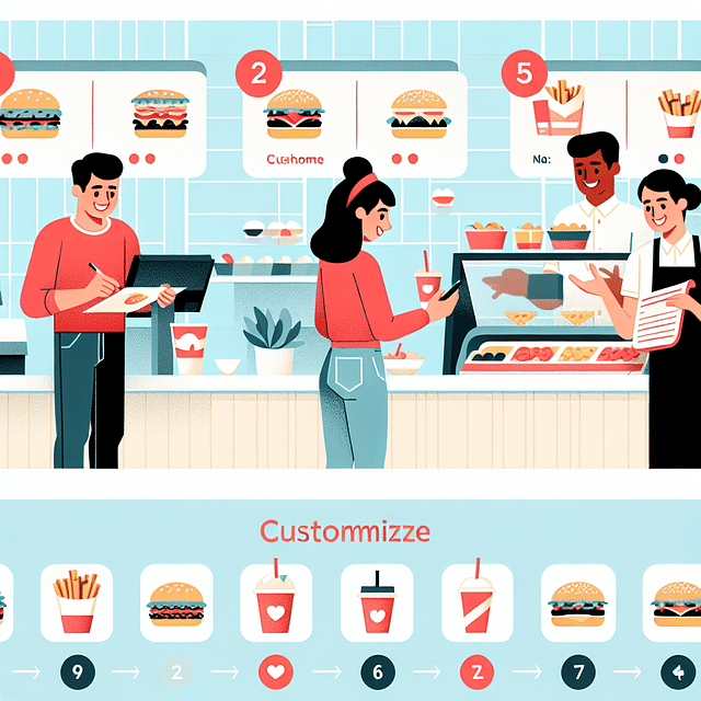 customizing a fast food order