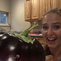 large eggplants