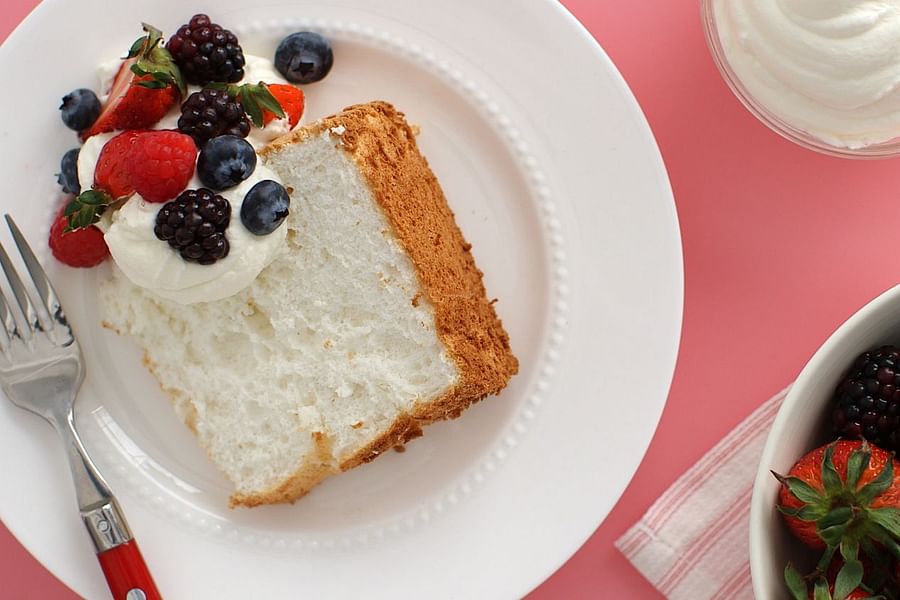 Angel Food Cake slice