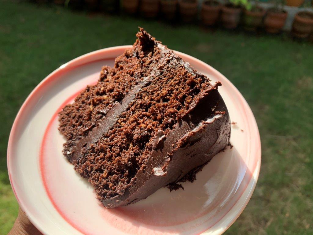 Devil's Food Cake slice