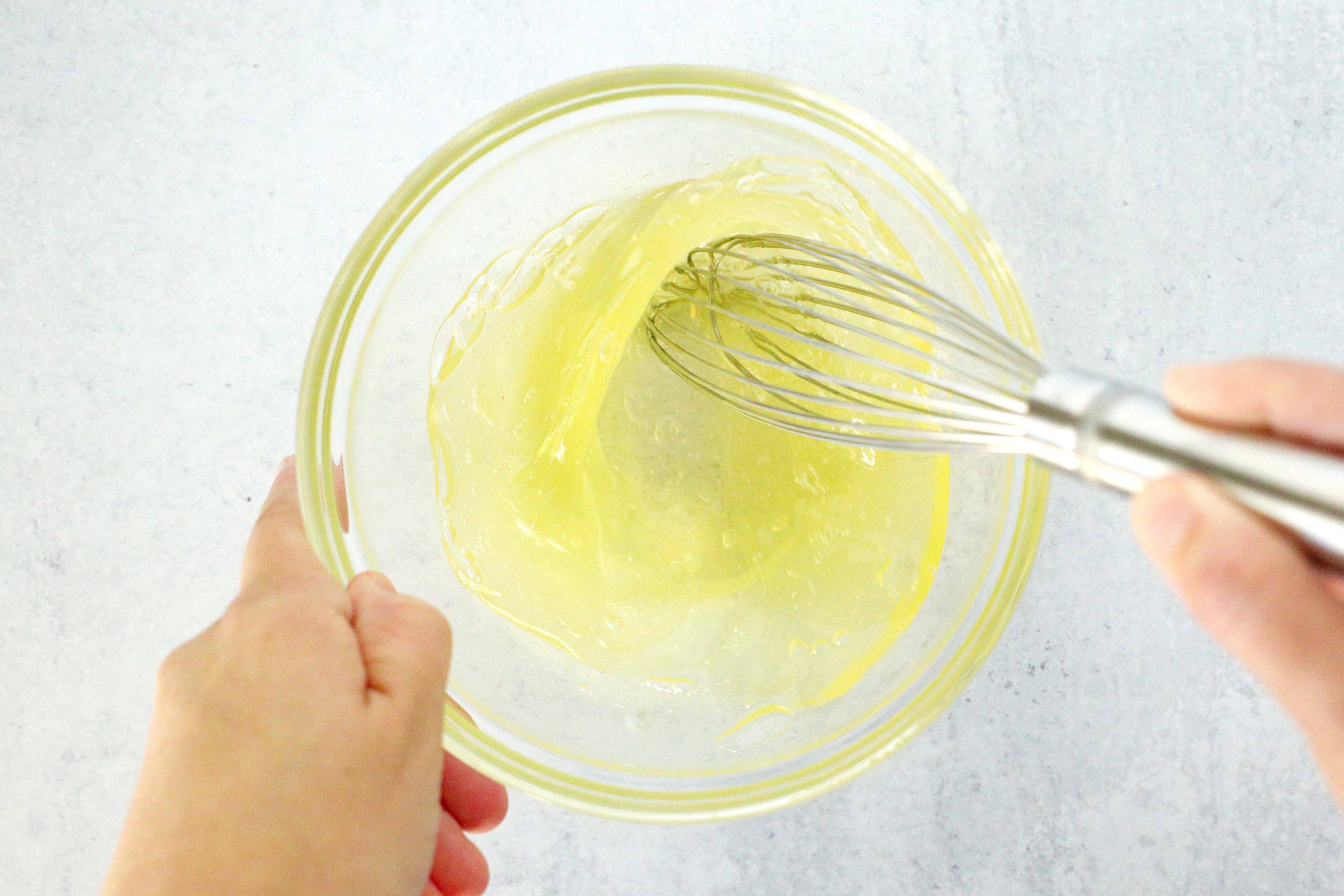 egg whites in a bowl