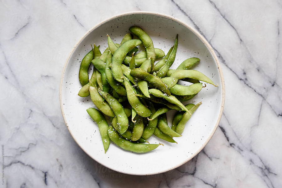 steamed edamame