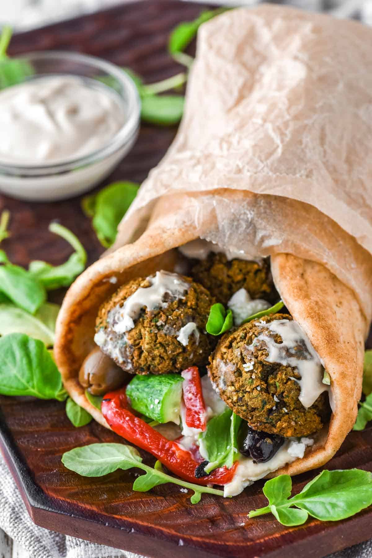 Grilled Falafel Wrap