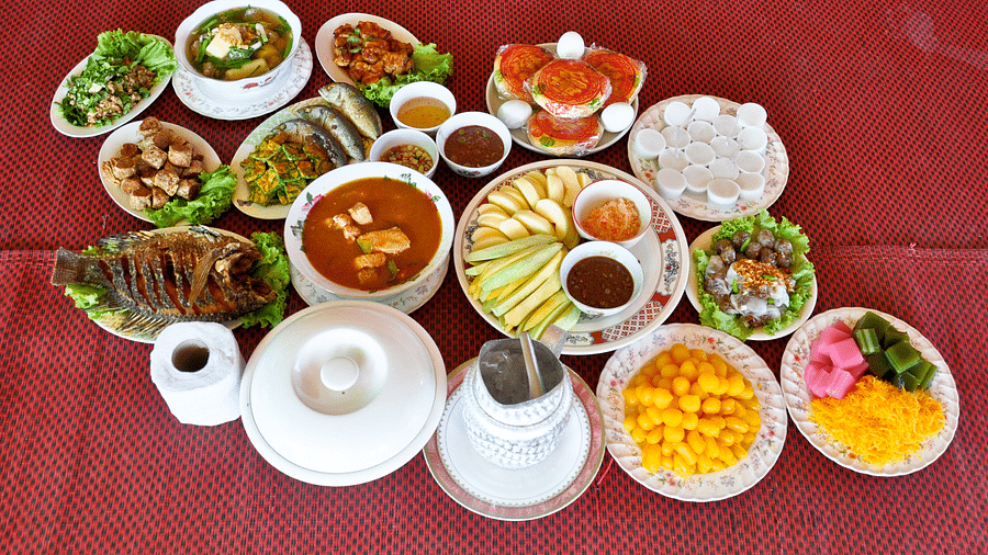 Colorful assortment of Thai dishes showcasing the diversity of Thai cuisine